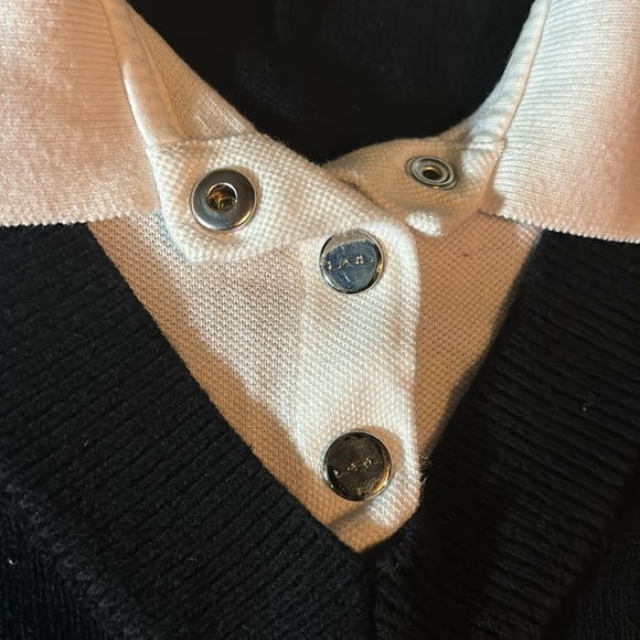 LRL long sleeve V neck knit sweater with polo collar - Picture 6 of 14